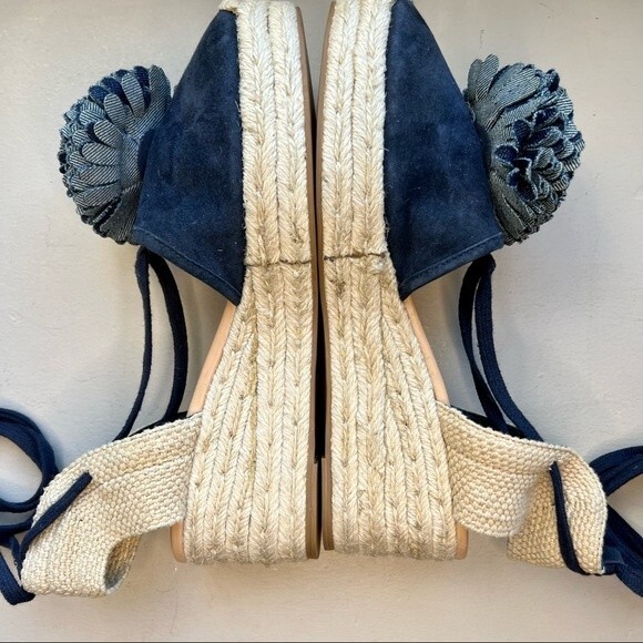 Kate Spade New York Espadrille Wedge Heeled Sandals Ankle Strap Women’s 8 New - Picture 3 of 14